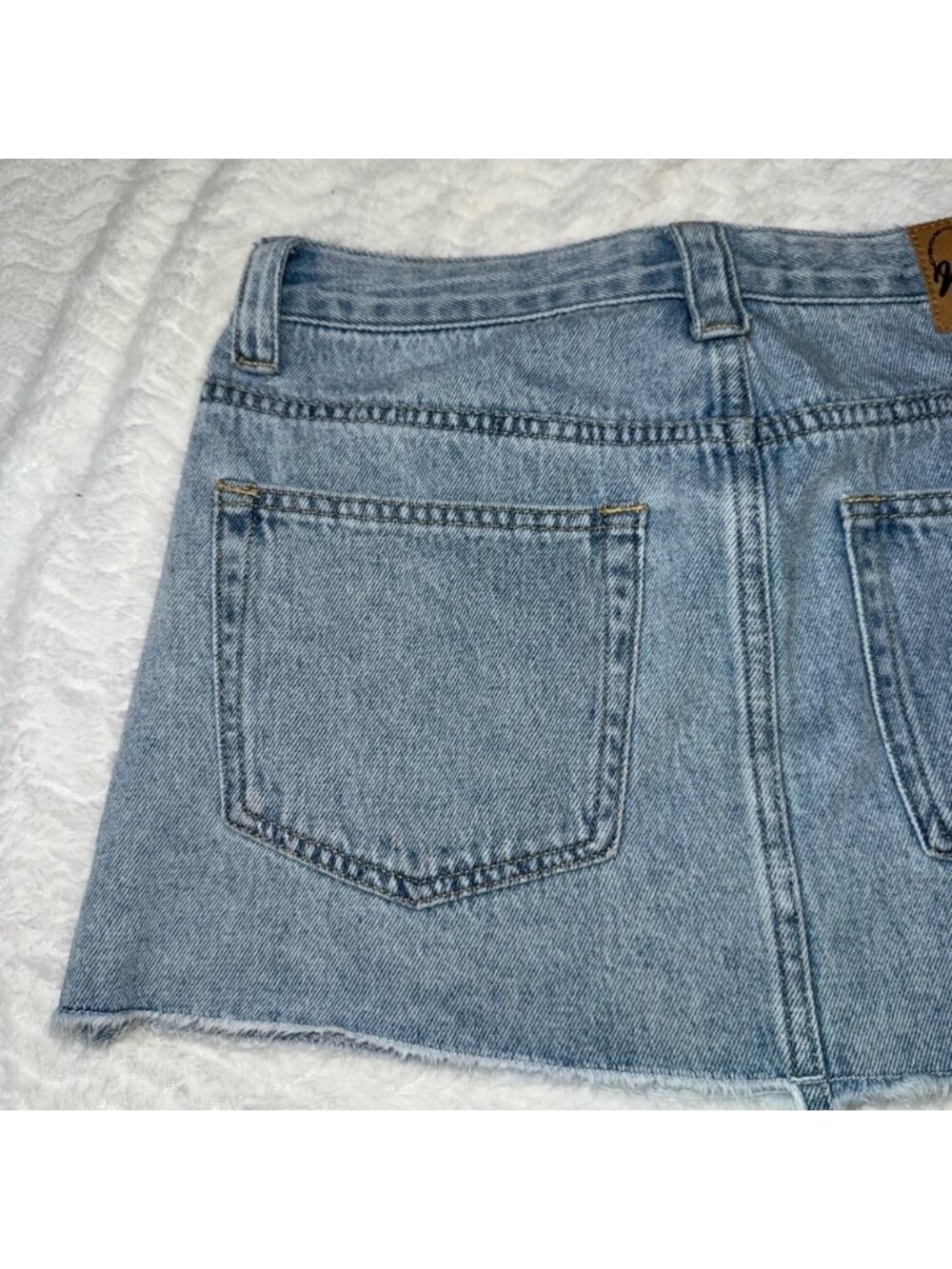 Denim Mini Skirt - Picture 2 of 3